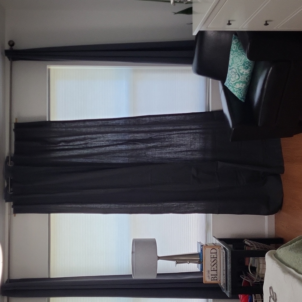 IKEA gray curtains